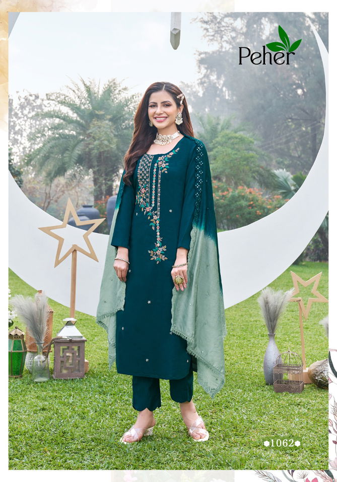 Peher Rivaaz 4 Modal Silk Readymade Suits Catalog